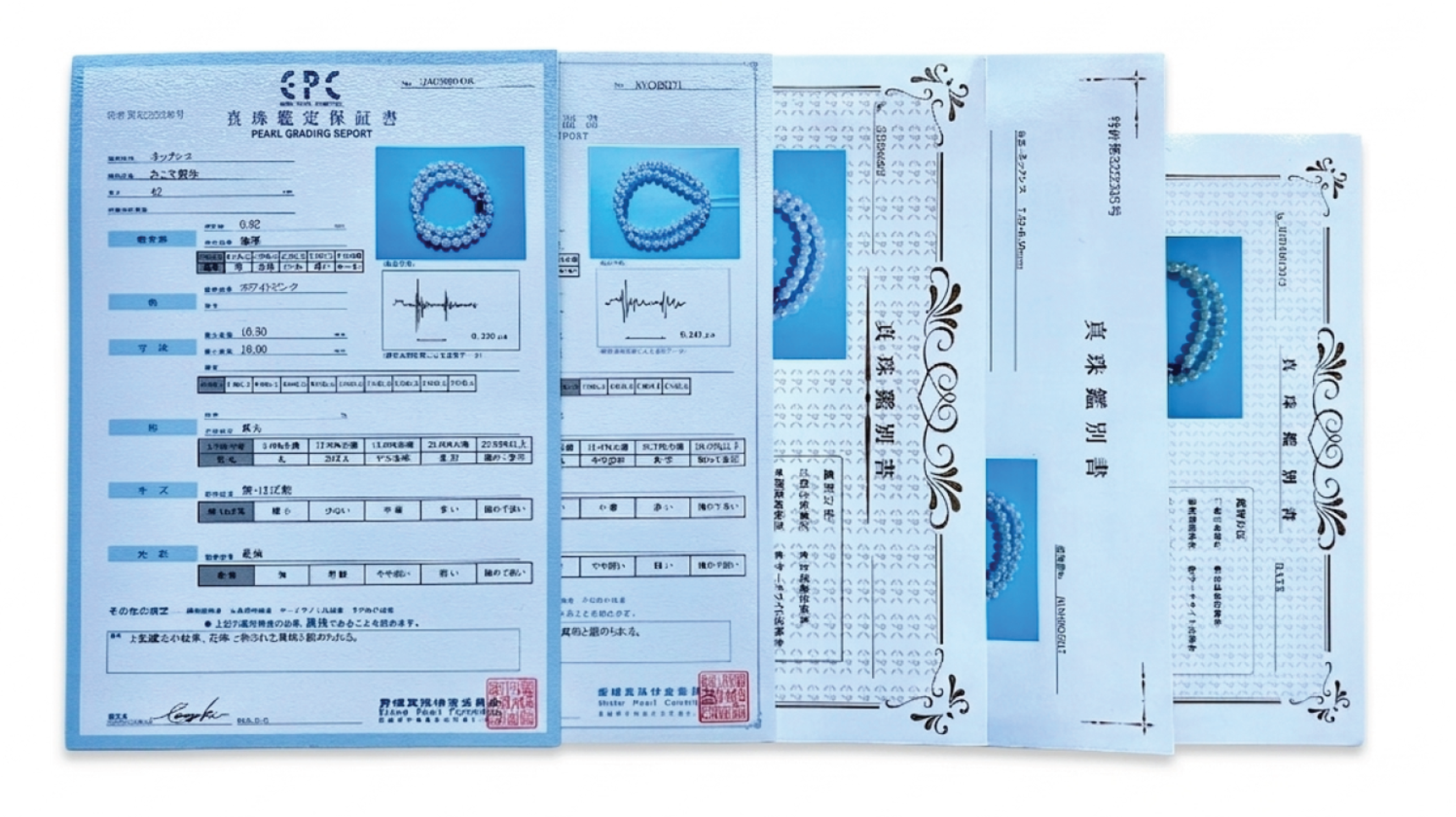 鑑定保証書・鑑別書の種類